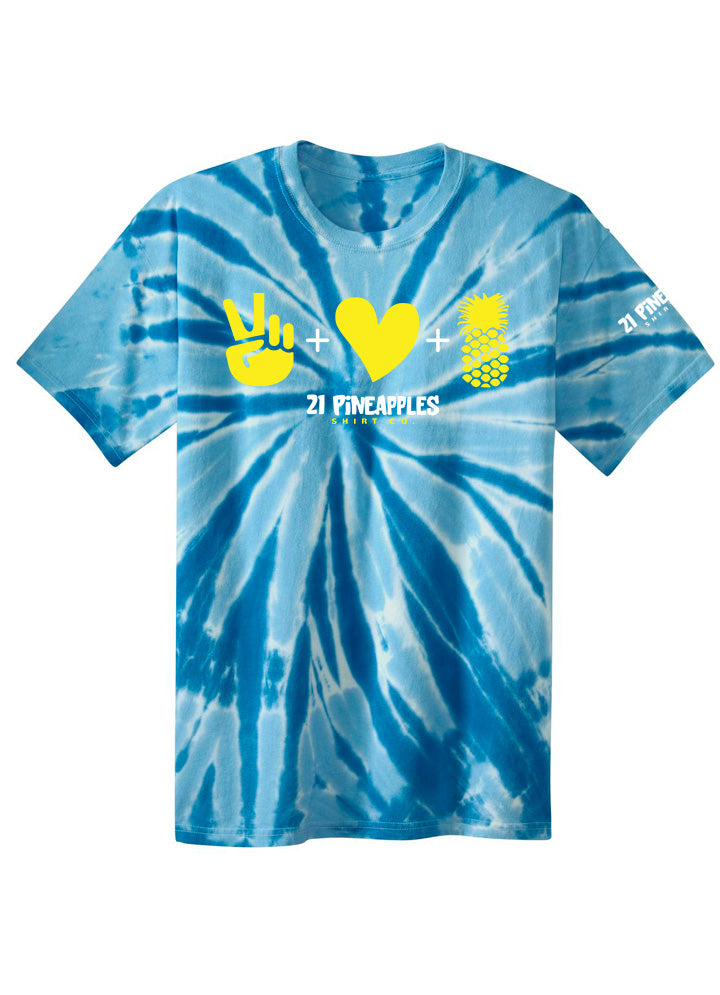 Peace Love Pineapple Youth Tie Dye Tee