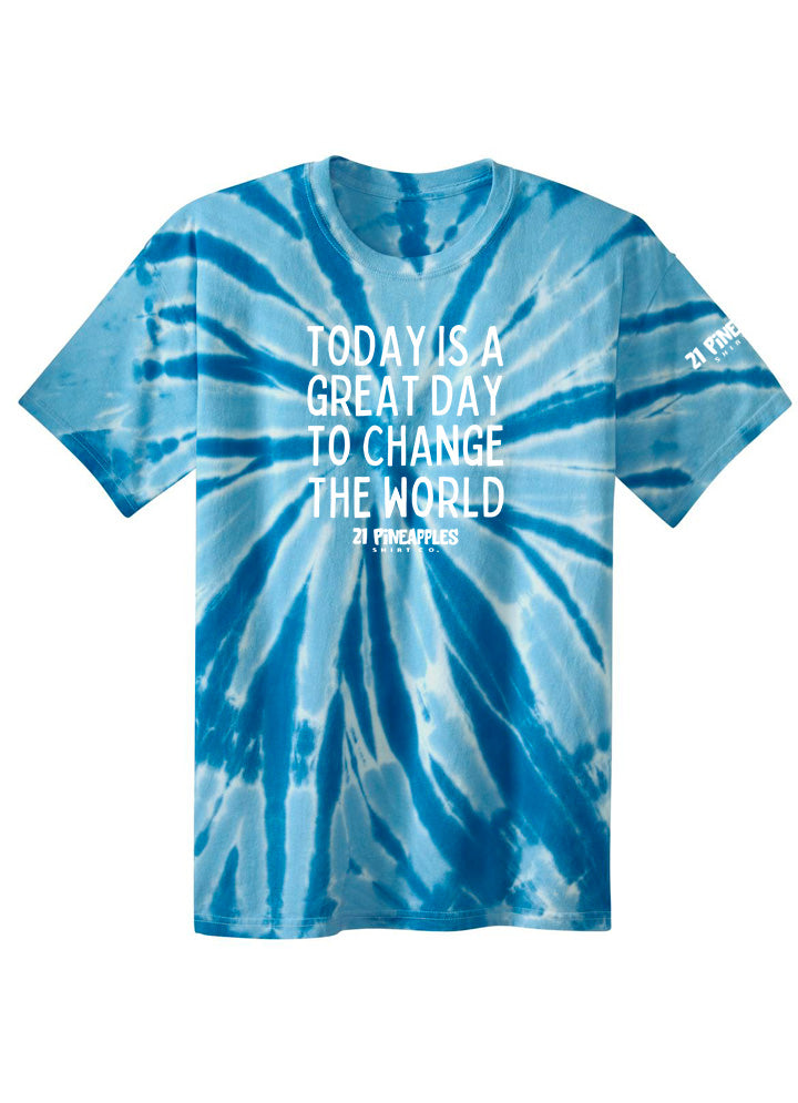 Great Day To Change The World Youth Tie Dye Tee