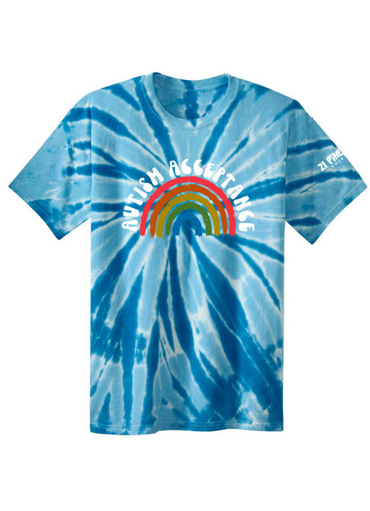 Autism Acceptance Youth Tie Dye Tee