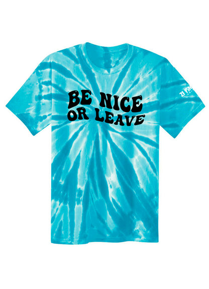 Be Nice or Leave Youth Tie Dye Tee