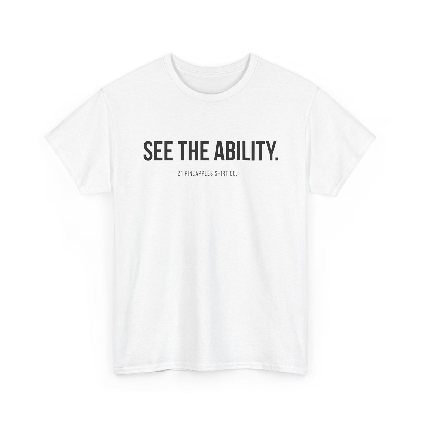 See The Ability Black Tee