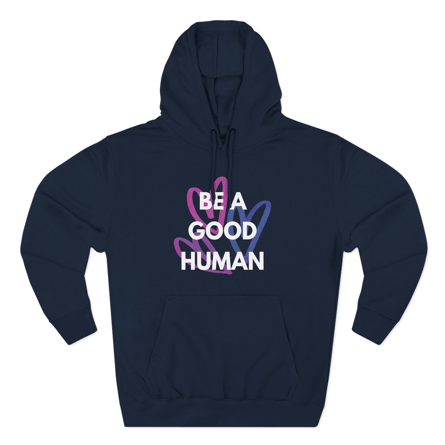 Be A Good Human Hearts Hoodie