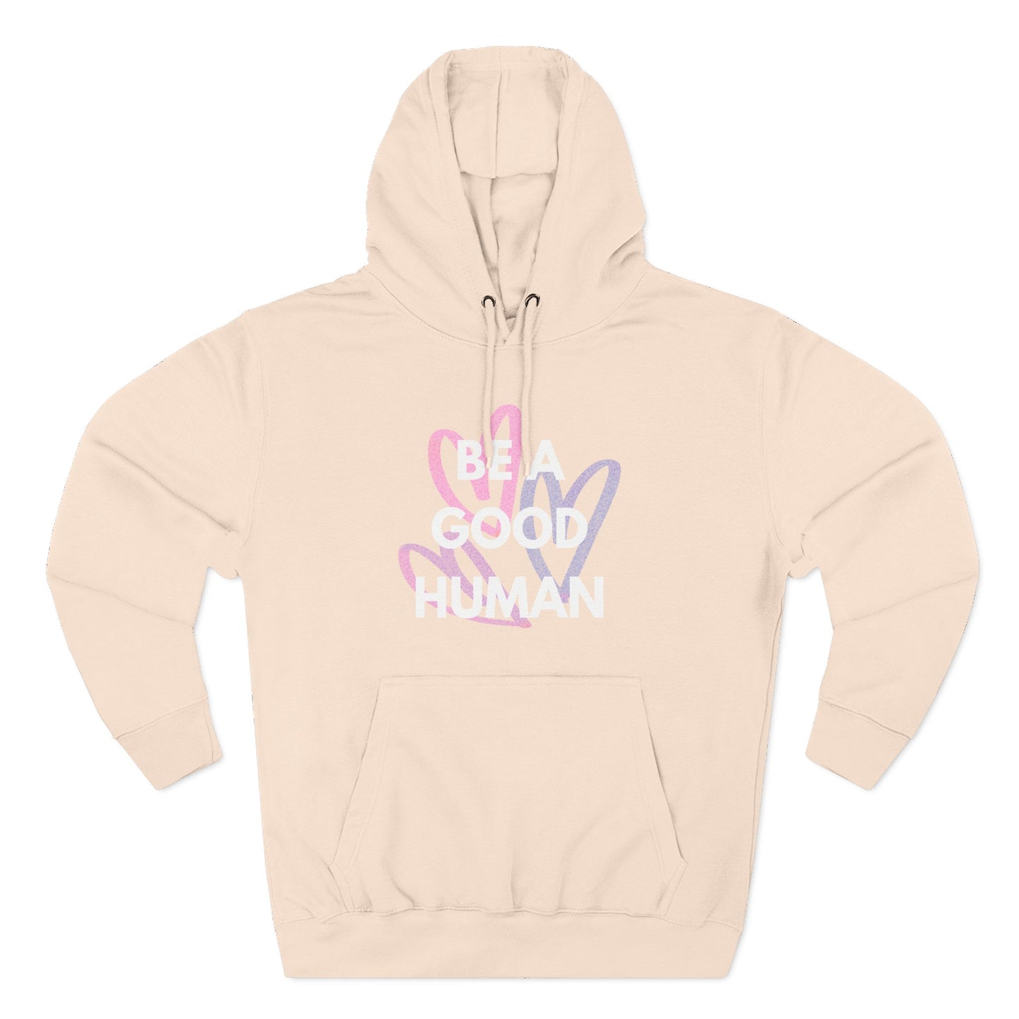 Be A Good Human Hearts Hoodie