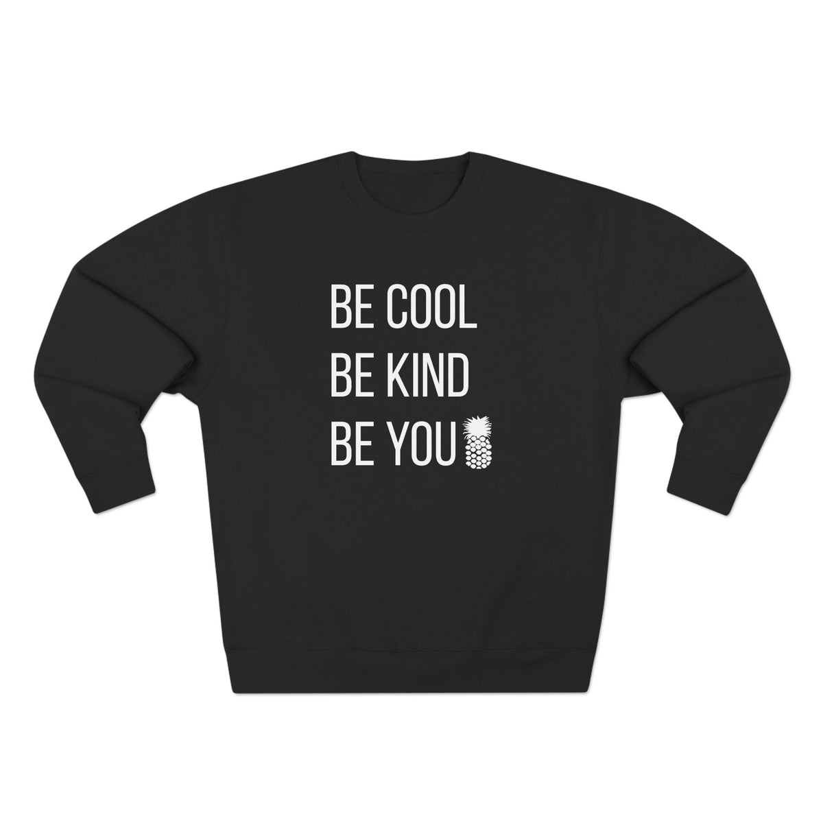 Be Cool FULL White Print Crewneck
