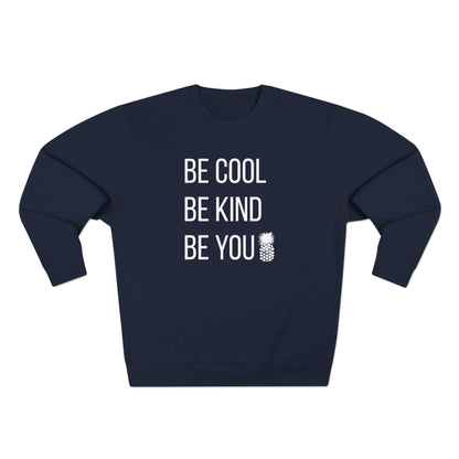 Be Cool FULL White Print Crewneck