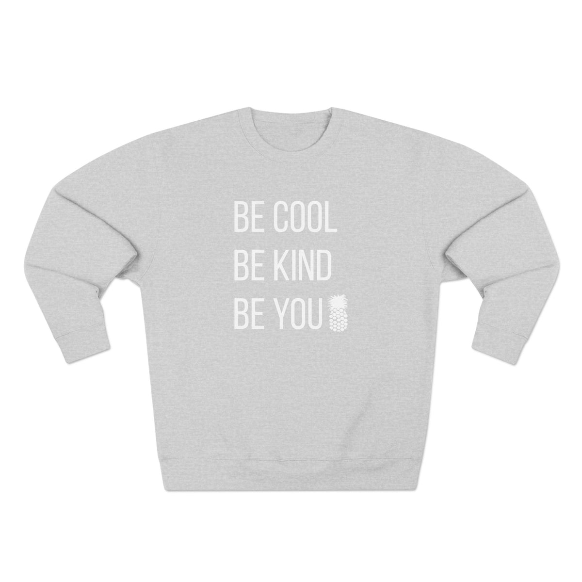 Be Cool FULL White Print Crewneck