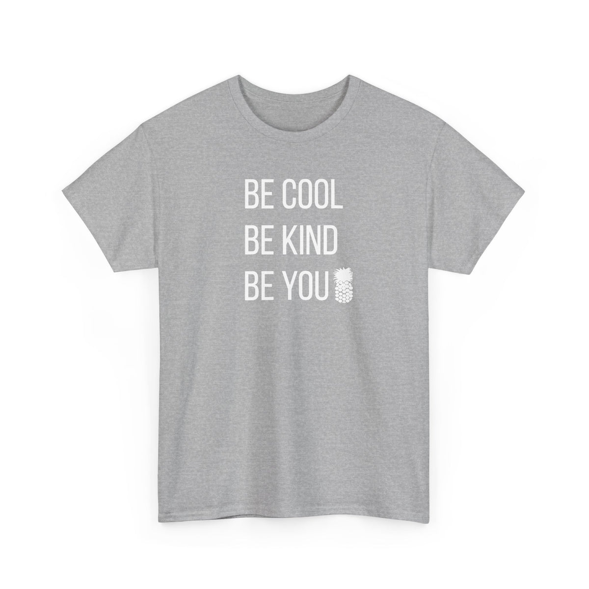 Be Cool FULL White Print Tee