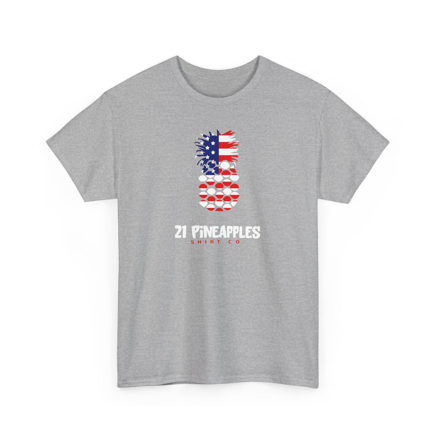 21 Pineapples American Flag Tee
