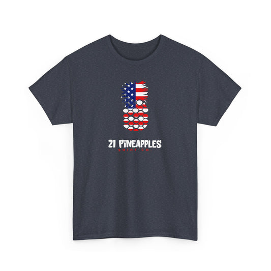 21 Pineapples American Flag Tee