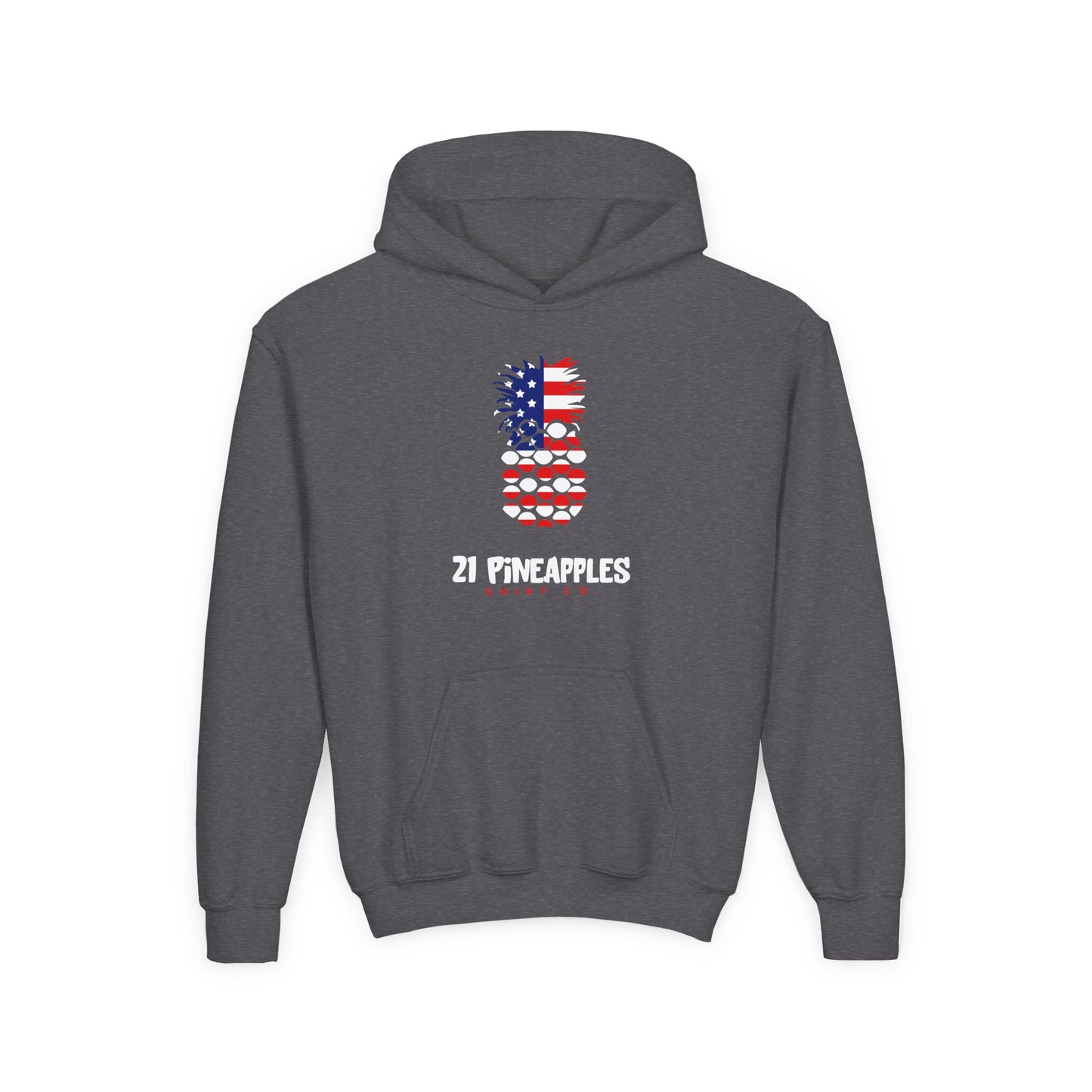 21 Pineapples American Flag YOUTH HOODIE