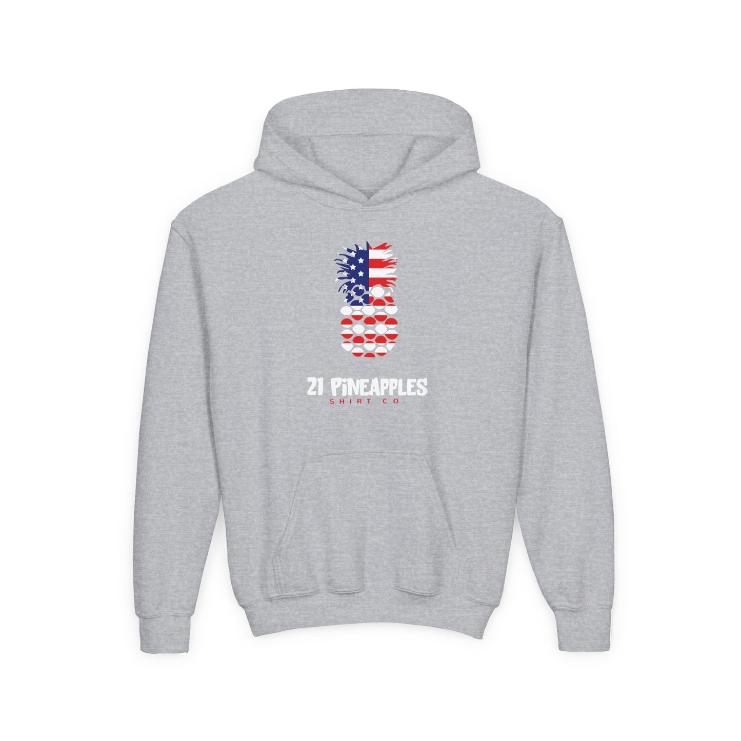 21 Pineapples American Flag YOUTH HOODIE