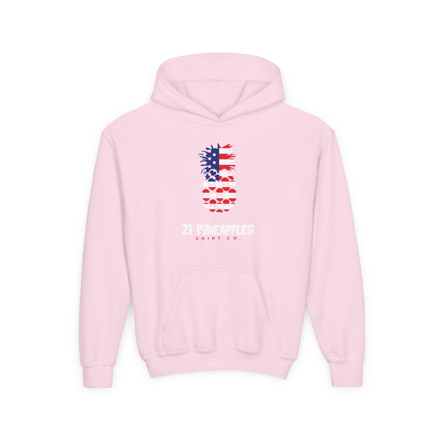 21 Pineapples American Flag YOUTH HOODIE