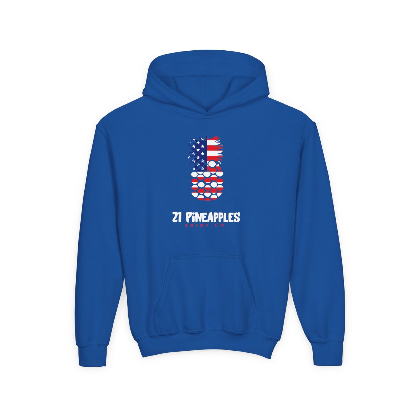 21 Pineapples American Flag YOUTH HOODIE