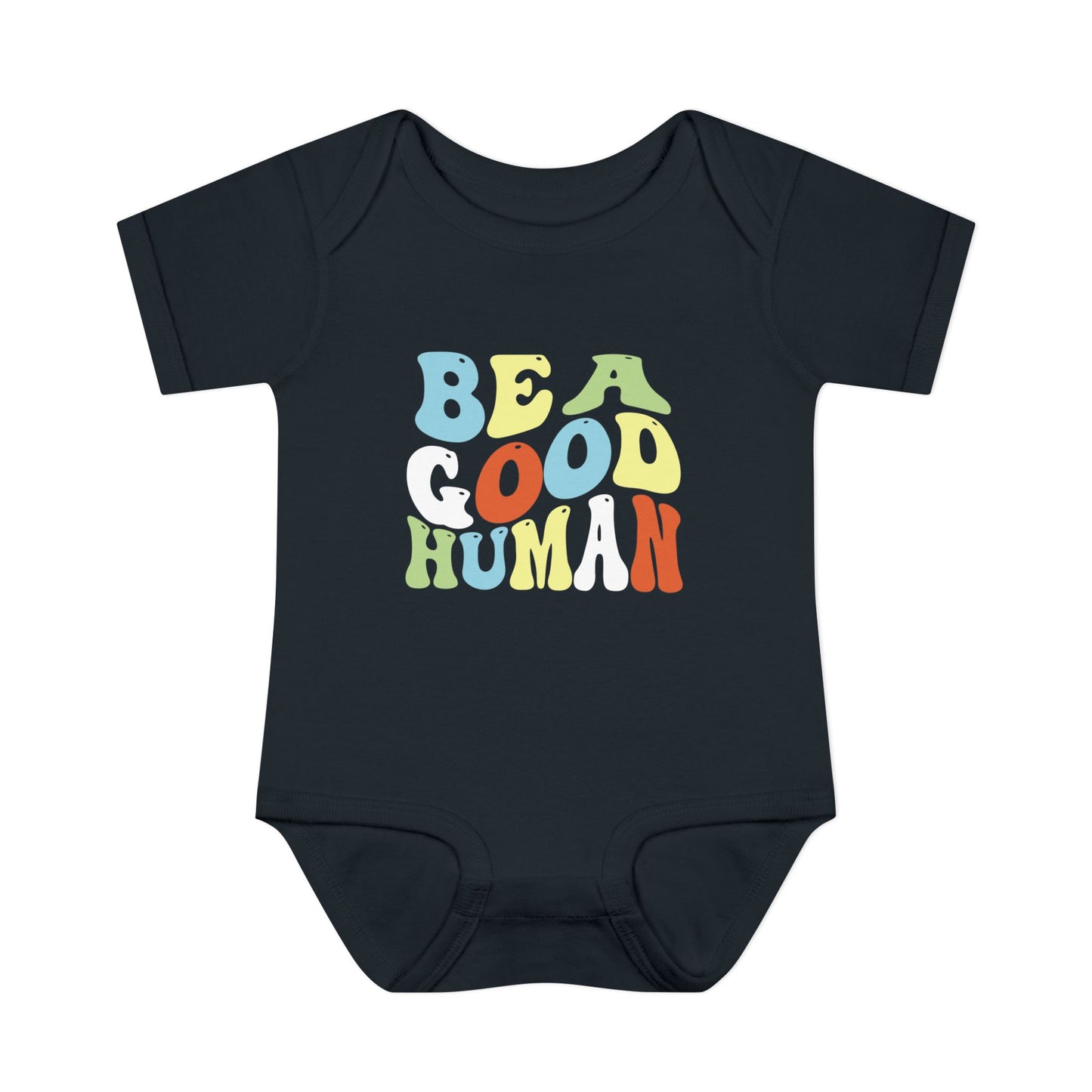 Be A Good Human Groovy Onesie