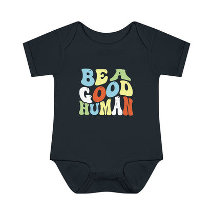 Be A Good Human Groovy Onesie