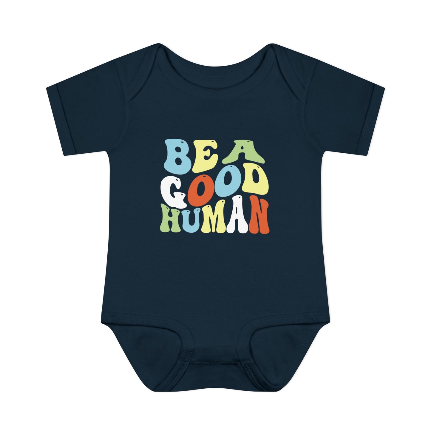 Be A Good Human Groovy Onesie