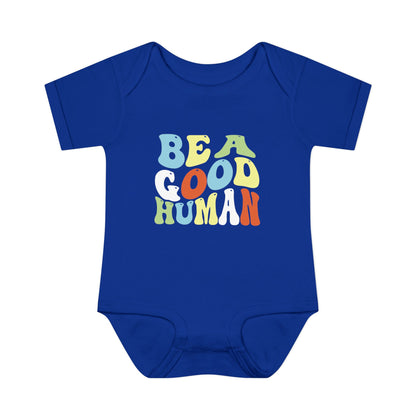 Be A Good Human Groovy Onesie