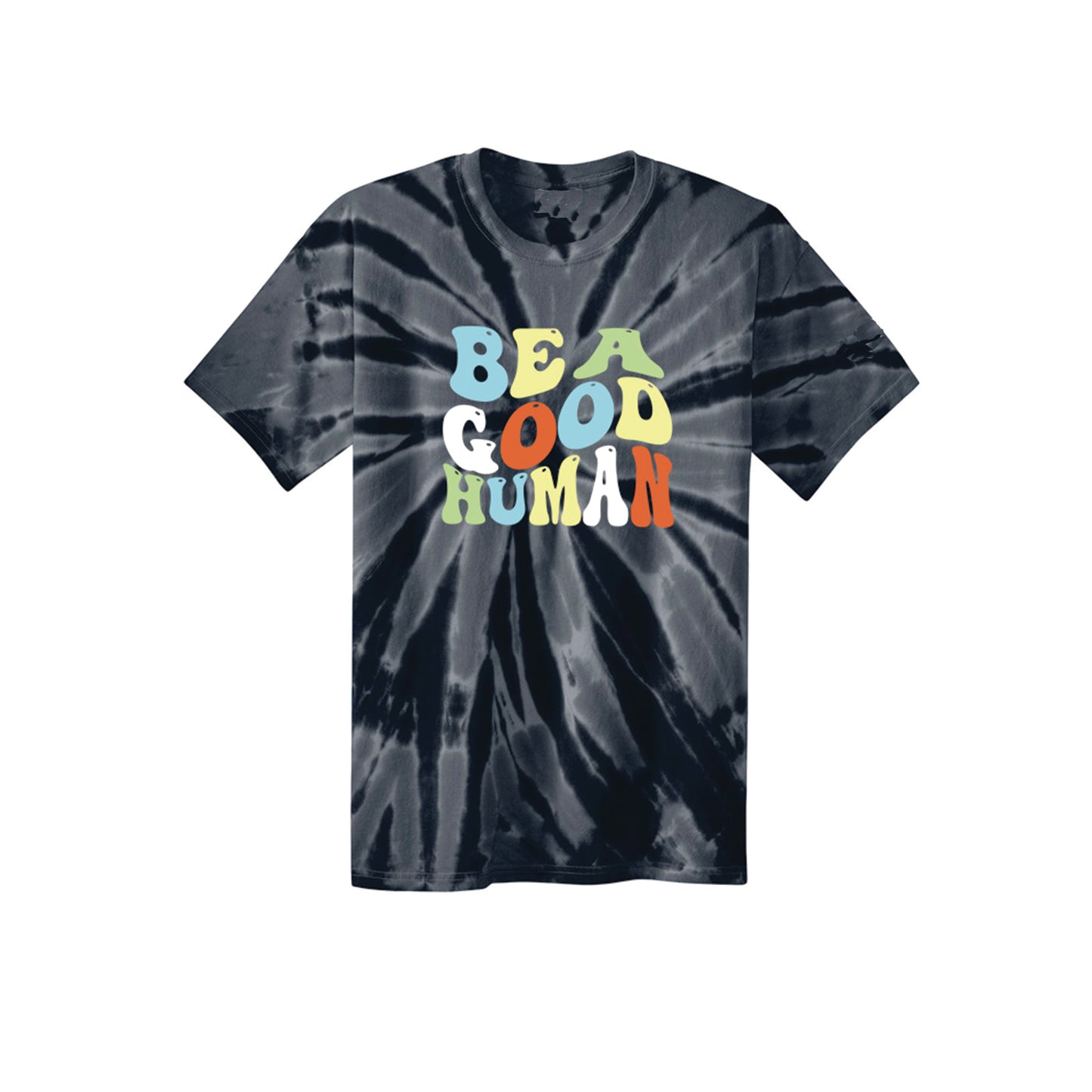 Be A Good Human Groovy Tie Dye Tee