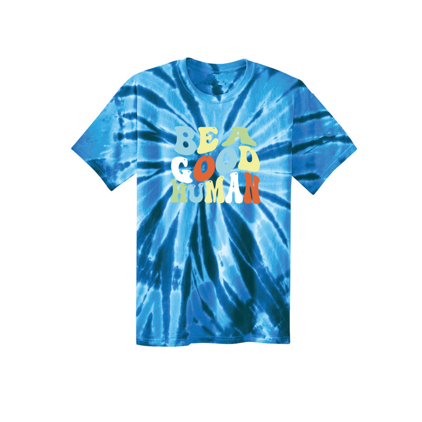 Be A Good Human Groovy Tie Dye Tee