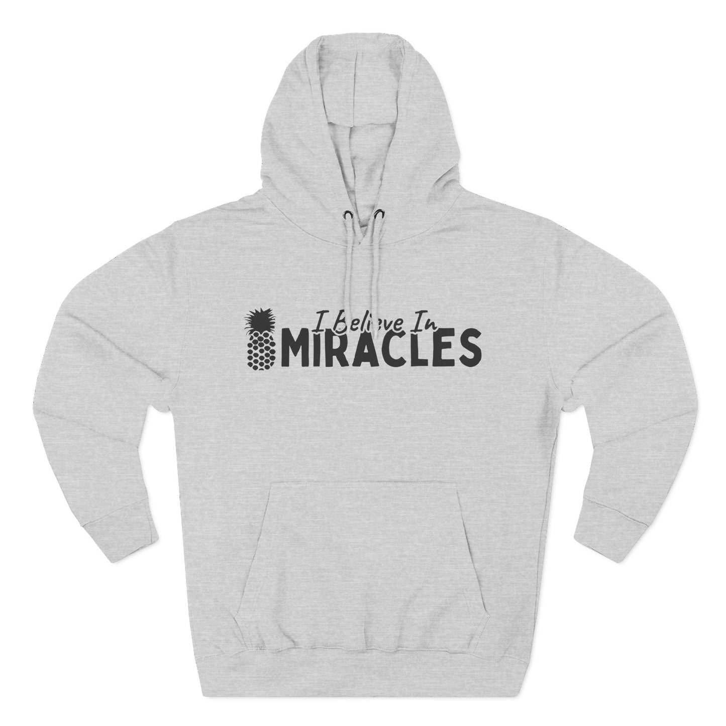 I Believe In Miracles Black Hoodie