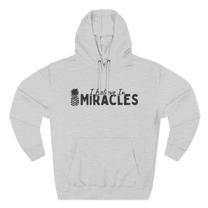 I Believe In Miracles Black Hoodie