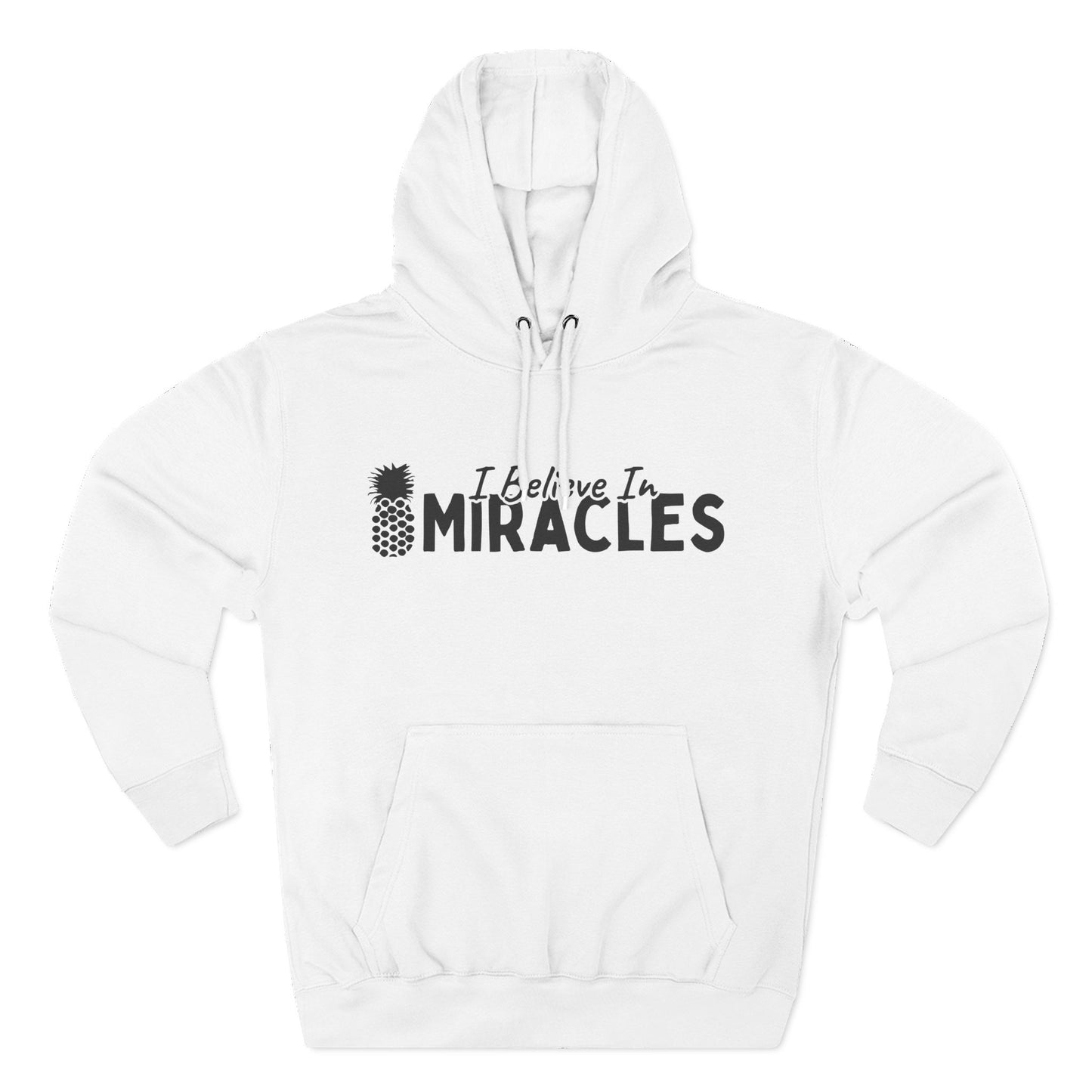 I Believe In Miracles Black Hoodie