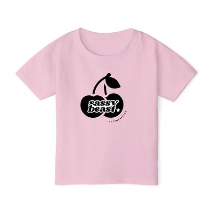 Sassy Cherries Black TODDLER TEE