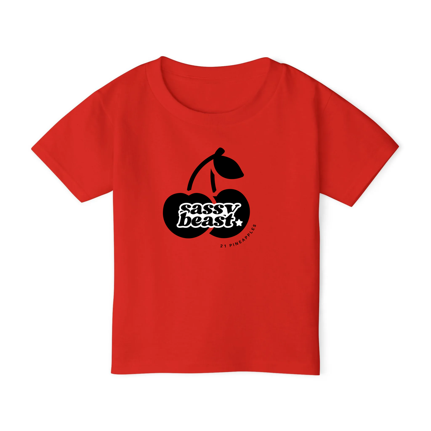 Sassy Cherries Black TODDLER TEE