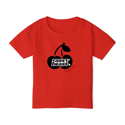 Sassy Cherries Black TODDLER TEE