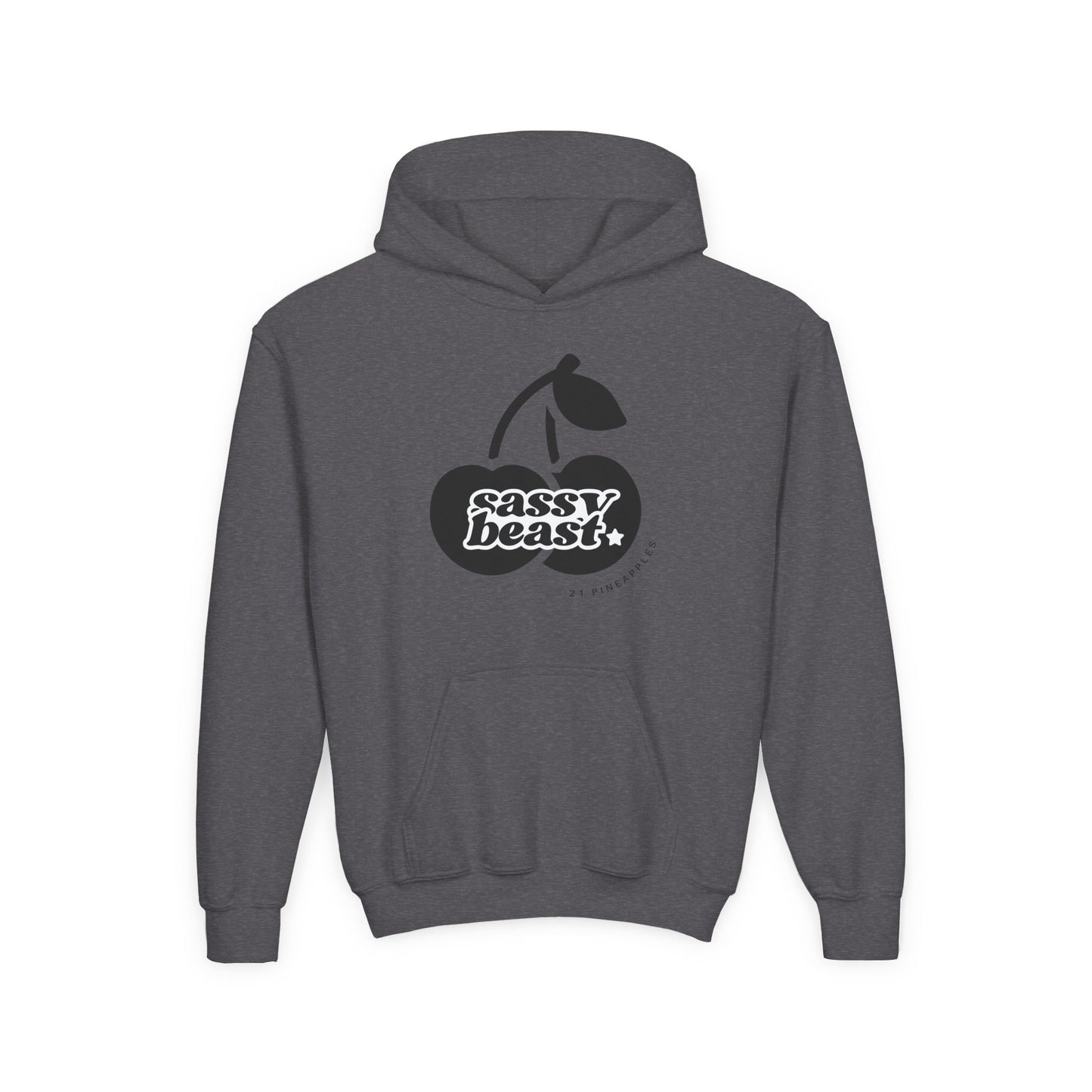 Sassy Beast Black Cherries YOUTH HOODIE