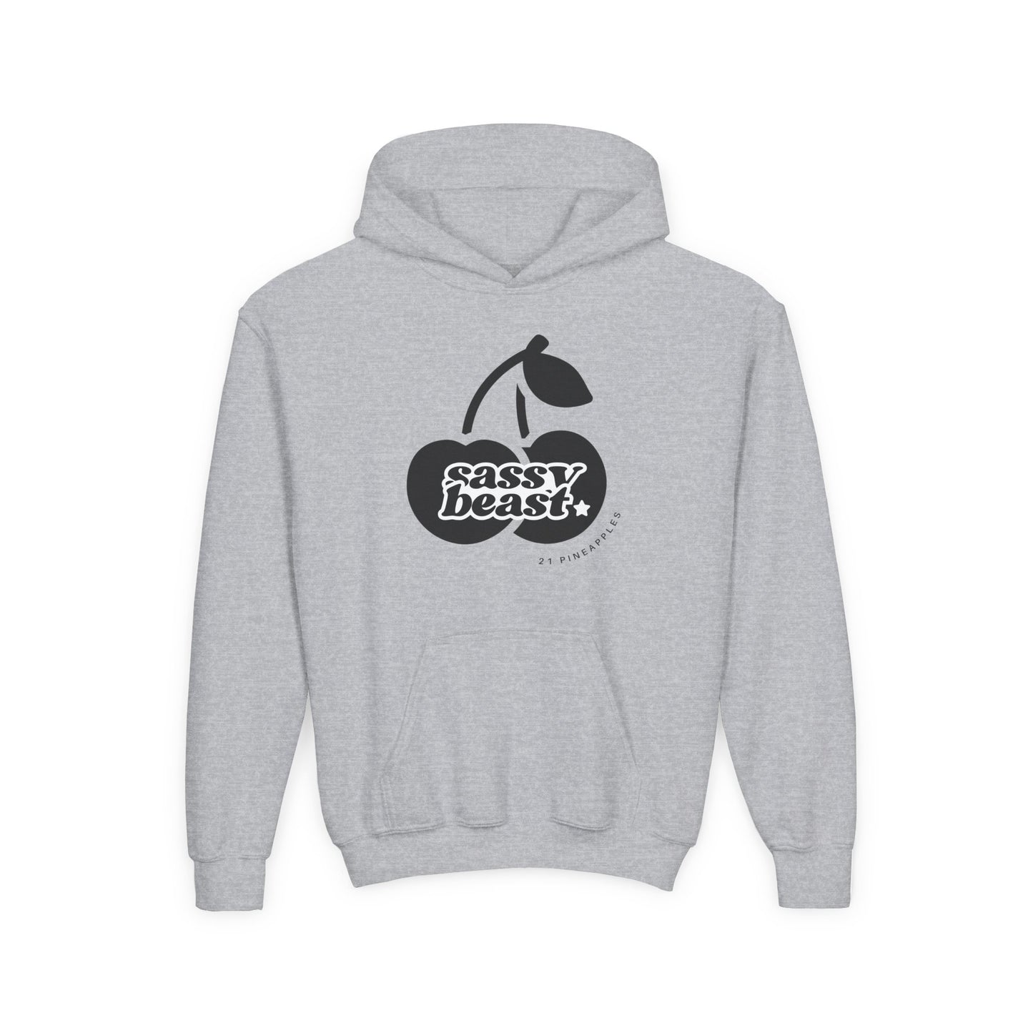 Sassy Beast Black Cherries YOUTH HOODIE