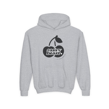 Sassy Beast Black Cherries YOUTH HOODIE