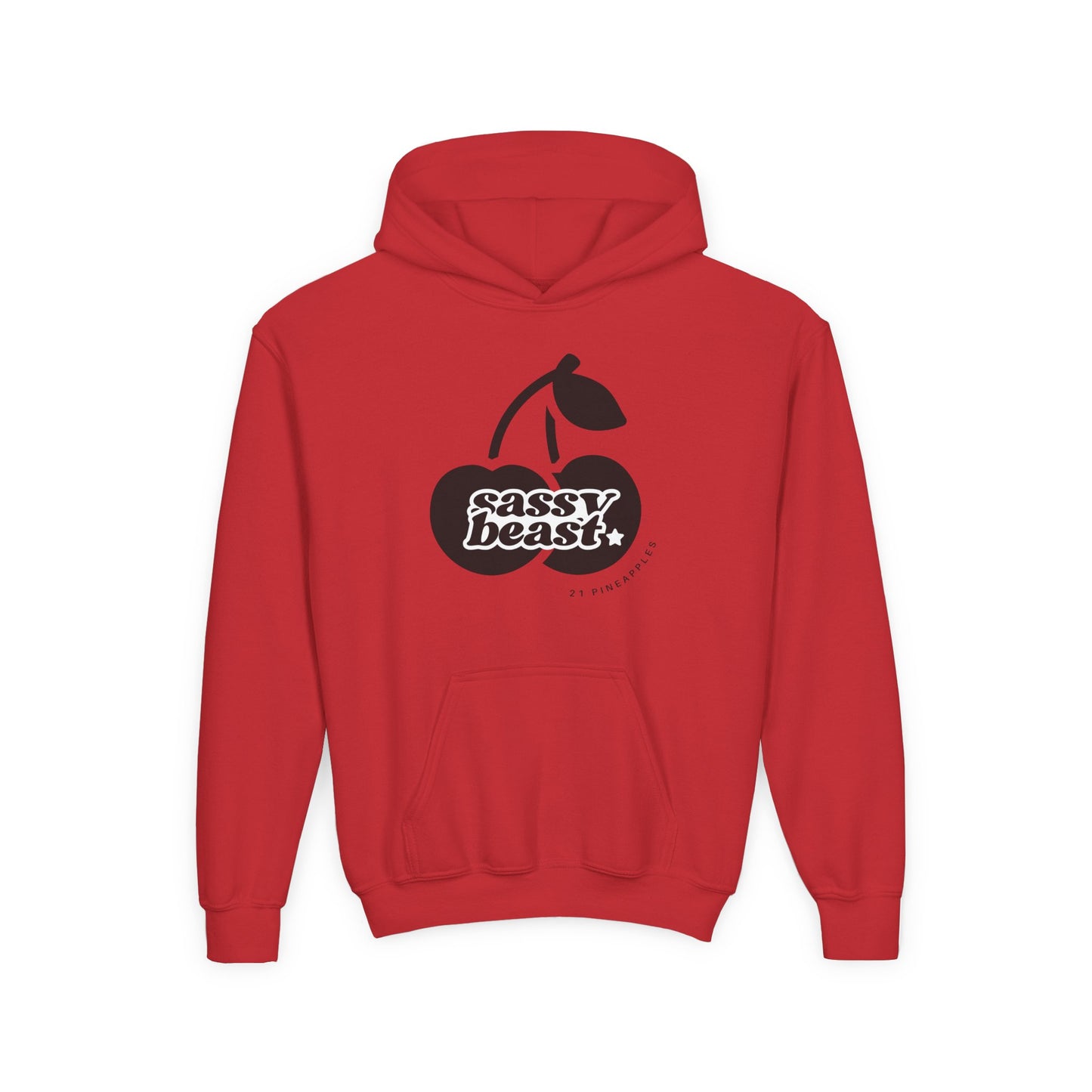 Sassy Beast Black Cherries YOUTH HOODIE