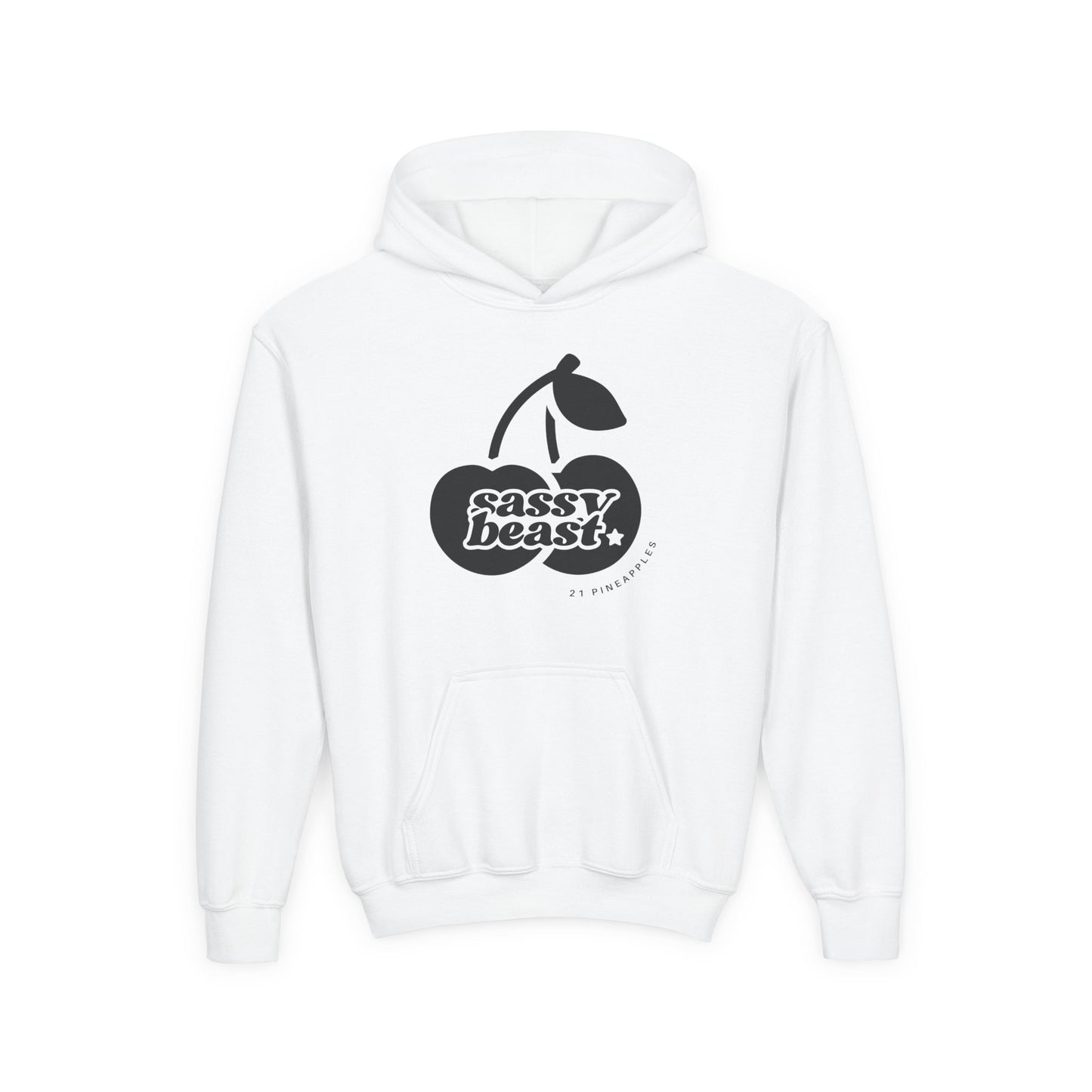 Sassy Beast Black Cherries YOUTH HOODIE