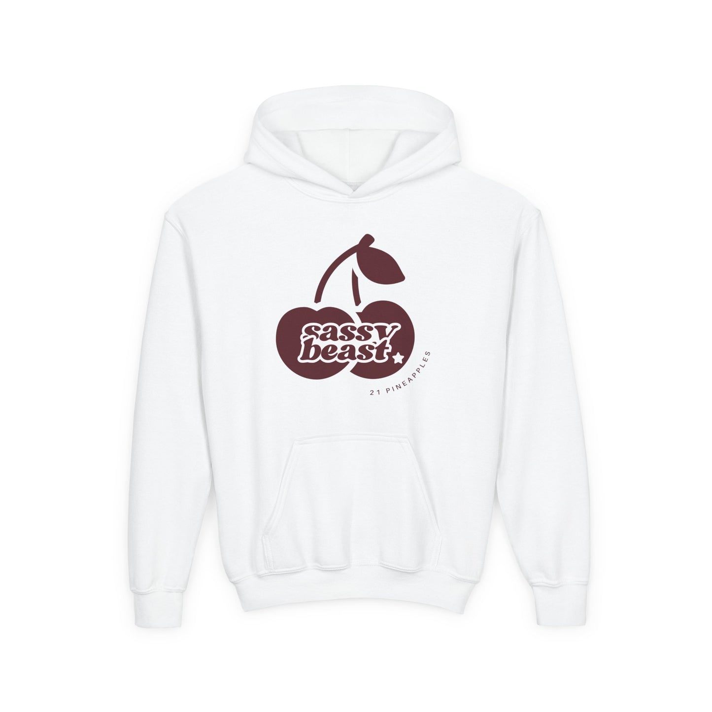 Sassy Beast Red Cherries YOUTH HOODIE