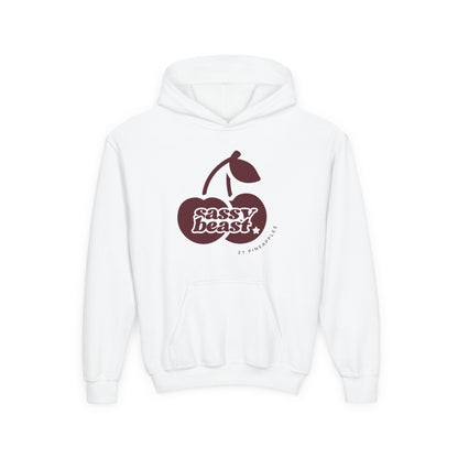 Sassy Beast Red Cherries YOUTH HOODIE