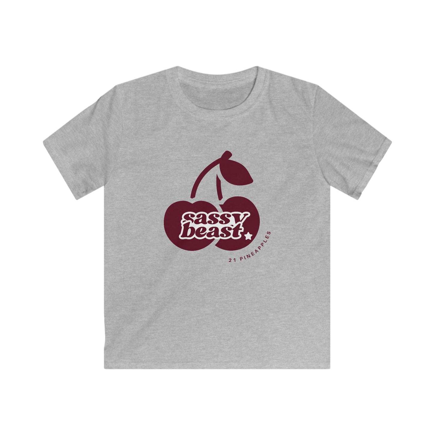 Sassy Beast Red Cherries YOUTH tee