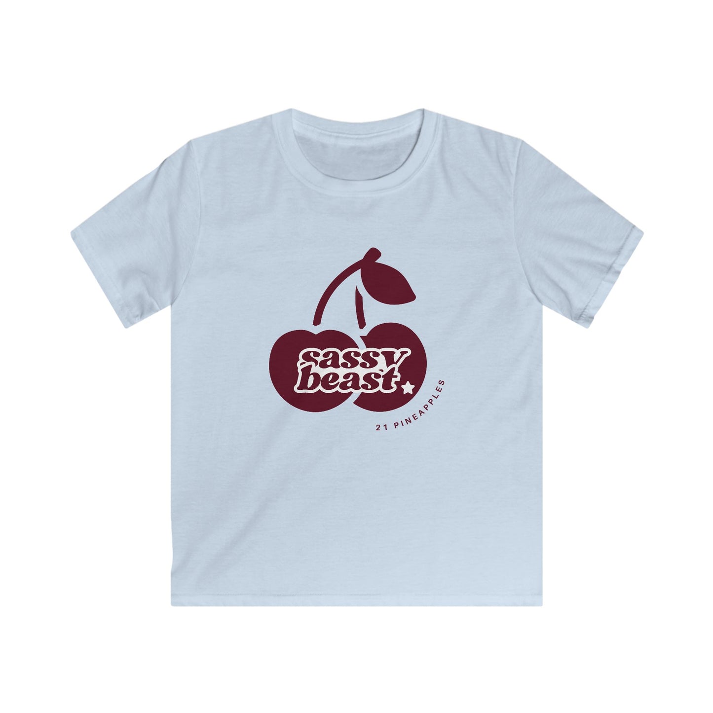 Sassy Beast Red Cherries YOUTH tee