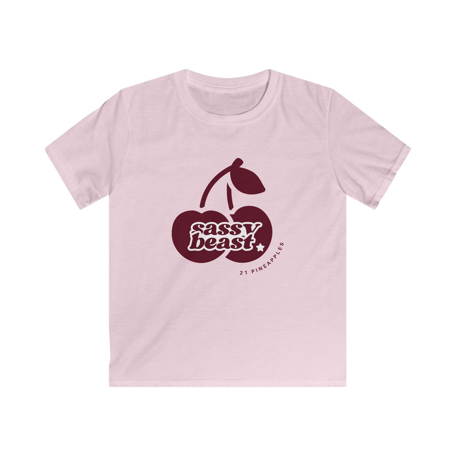 Sassy Beast Red Cherries YOUTH tee