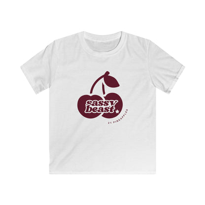 Sassy Beast Red Cherries YOUTH tee
