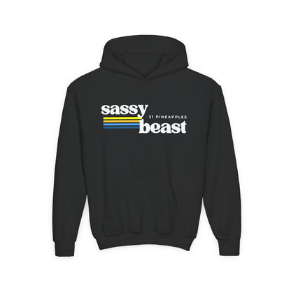 Sassy Beast Retro YOUTH HOODIE