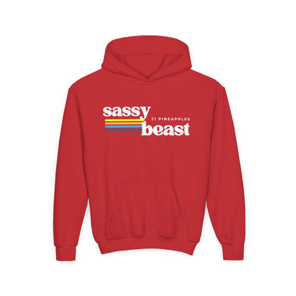 Sassy Beast Retro YOUTH HOODIE