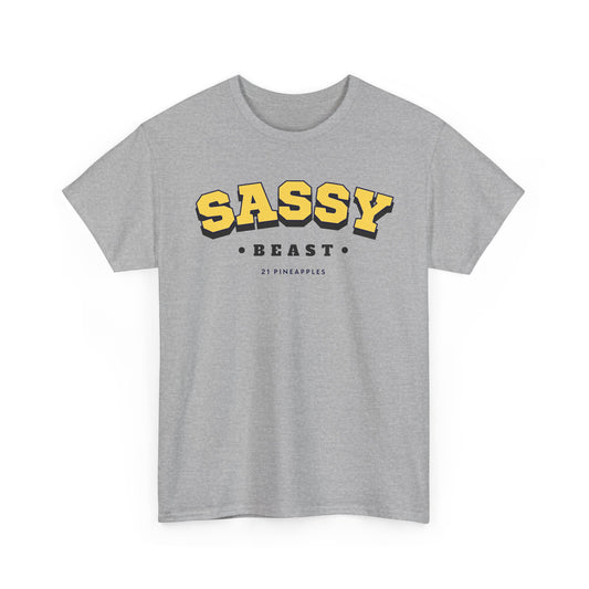 Sassy Varsity Yellow Tee