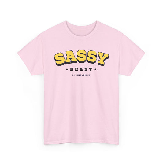 Sassy Varsity Yellow Tee