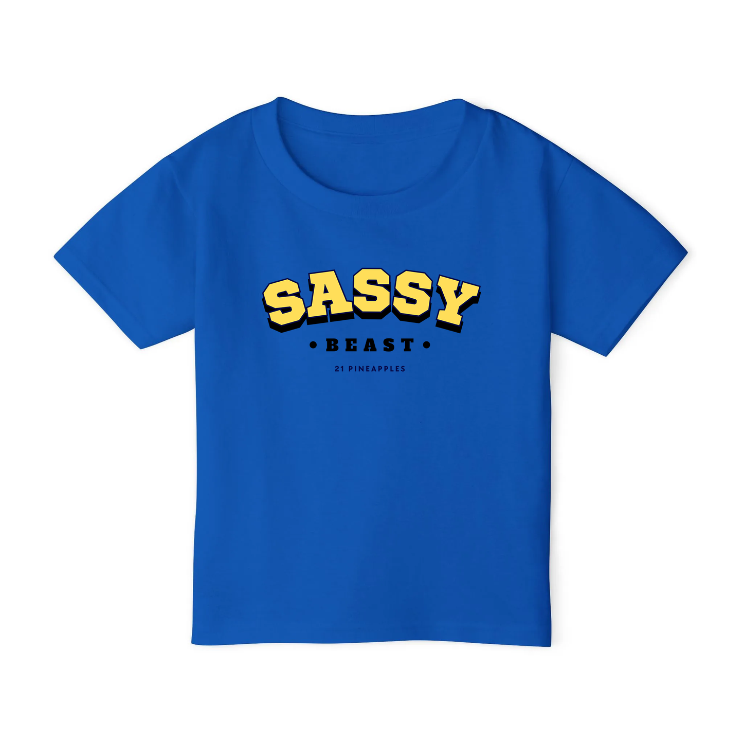 Sassy Varsity Yellow TODDLER TEE