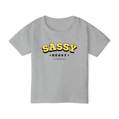 Sassy Varsity Yellow TODDLER TEE