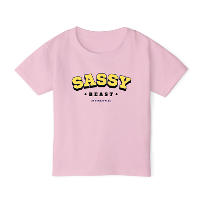 Sassy Varsity Yellow TODDLER TEE