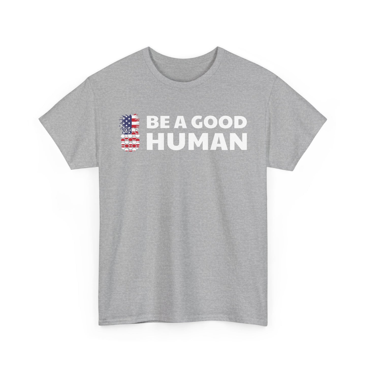 Be A Good Human American Flag Tee
