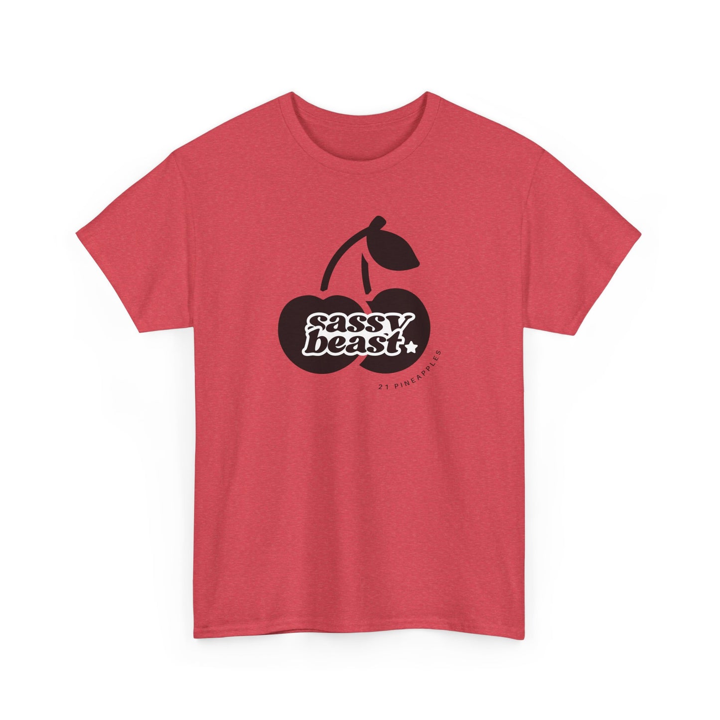 Sassy Cherries Black Tee