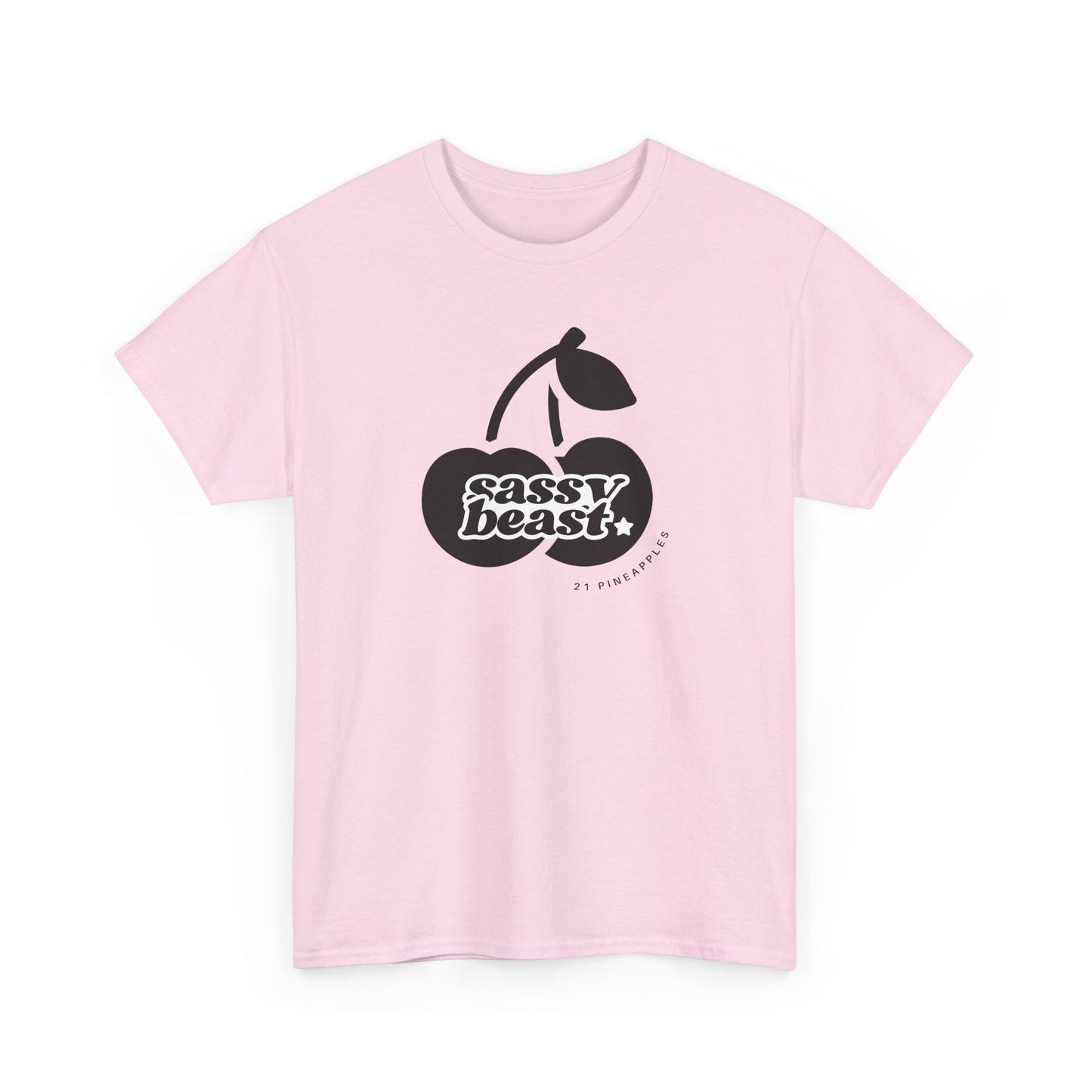 Sassy Cherries Black Tee